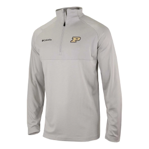 Purdue Boilermakers Columbia Rockin' It 1/4 Zip Small Nimbus Grey