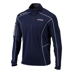 Connecticut Huskies Columbia Shotgun Alternate Logo 1/4 Zip Small Collegiate Navy