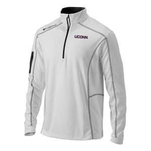 Connecticut Huskies Columbia Shotgun Alternate Logo 1/4 Zip Large White