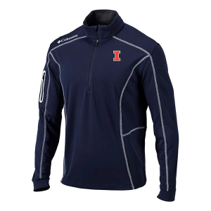 Illinois Fighting Illini Columbia Shotgun 1/4 Zip 2XLarge Collegiate Navy