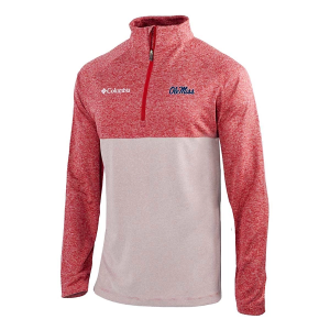Mississippi Rebels Columbia Rockin' It 1/4 Zip XLarge Intense Red