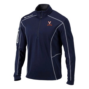Virginia Cavaliers Columbia Shotgun 1/4 Zip XLarge Collegiate Navy