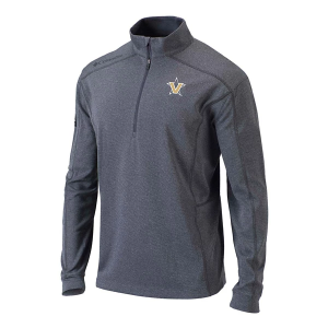 Vanderbilt Commodores Columbia Shotgun Alternate Logo 1/4 Zip Small Heather Forged Iron