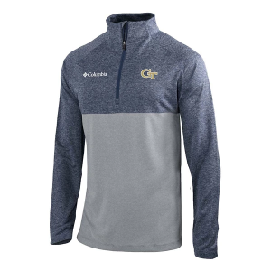 Georgia Tech Yellow Jackets Columbia Rockin' It 1/4 Zip Medium Collegiate Navy