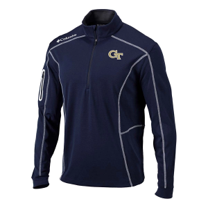 Georgia Tech Yellow Jackets Columbia Shotgun 1/4 Zip XLarge Collegiate Navy