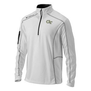 Georgia Tech Yellow Jackets Columbia Shotgun 1/4 Zip Medium White