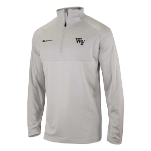Wake Forest Deacons Columbia Rockin' It 1/4 Zip Medium Nimbus Grey