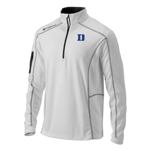 Duke Blue Devils Columbia Shotgun 2.0 1/4 Zip Medium White