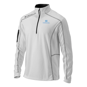 North Carolina Tar Heels Columbia Shotgun Alternate Logo 1/4 Zip Small White