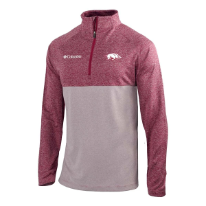 Arkansas Razorbacks Columbia Rockin' It 1/4 Zip Medium Beet