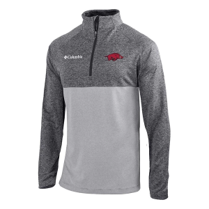 Arkansas Razorbacks Columbia Rockin' It 1/4 Zip XLarge City Grey