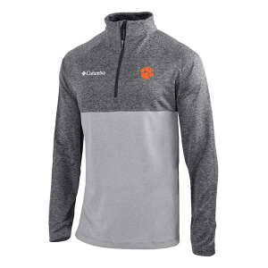 Clemson Tigers Columbia Rockin' It 1/4 Zip 2XLarge City Grey