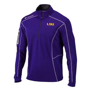 LSU Tigers Columbia Shotgun 1/4 Zip XLarge Purple