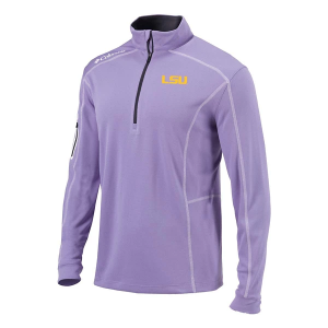 LSU Tigers Columbia Shotgun 1/4 Zip Medium Frosted Purple