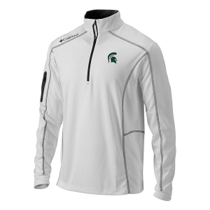 Michigan State Spartans Columbia Shotgun 1/4 Zip Medium White