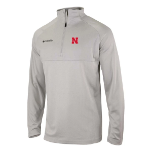 Nebraska Cornhuskers Columbia Rockin' It 1/4 Zip XLarge Nimbus Grey