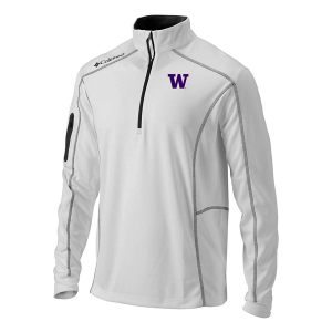Washington Huskies Columbia Shotgun 1/4 Zip Small White