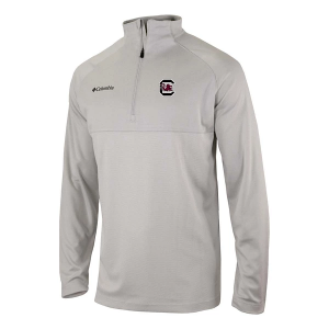 South Carolina Gamecocks Columbia Rockin' It Pullover 1/4 Zip Medium Nimbus Grey
