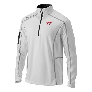 Virginia Tech Hokies Columbia Shotgun 1/4 Zip Large White