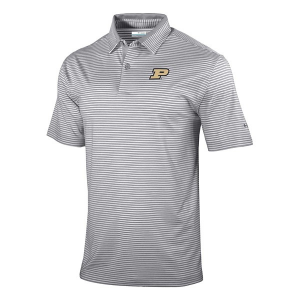 Purdue Boilermakers Columbia Golden Hills Polo Small Cool Grey