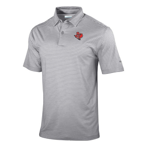 Texas Tech Red Raiders Columbia Golden Hills State Logo Polo Small Cool Grey