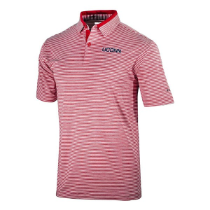 Connecticut Huskies Columbia Golden Hills Alternate Logo Polo Large Intense Red