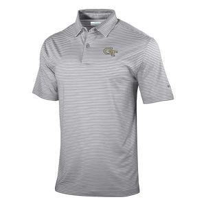 Georgia Tech Yellow Jackets Columbia Golden Hills Polo 2XLarge Cool Grey