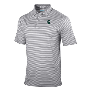 Michigan State Spartans Columbia Golden Hills Polo Large Cool Grey