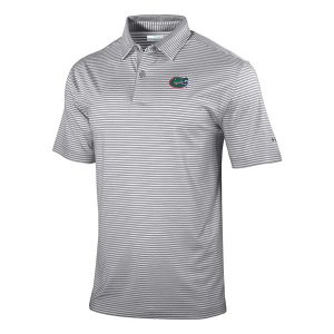 Florida Gators Columbia Golden Hills Decorated Polo XLarge Cool Grey