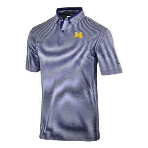 Michigan Wolverines Columbia Golden Hills Polo XLarge Collegiate Navy