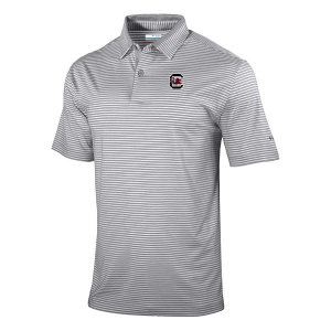South Carolina Gamecocks Columbia Golden Hills Polo Small Cool Grey
