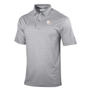Texas Longhorns Columbia Golden Hills Alternate Logo Polo Medium Cool Grey
