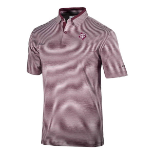 Texas A&M Aggies Columbia Golden Hills State Logo Polo XLarge Deep Maroon