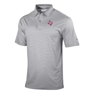 Texas A&M Aggies Columbia Golden Hills State Logo Polo 2XLarge Cool Grey