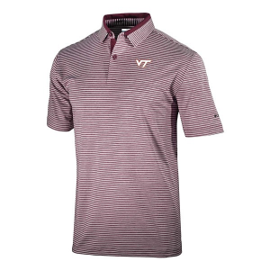 Virginia Tech Hokies Columbia Golden Hills Polo XLarge Deep Maroon