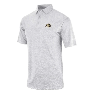 Colorado Buffaloes Columbia Heading Out Polo Small Cool Grey