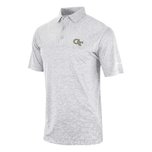 Georgia Tech Yellow Jackets Columbia Women's Heading Out Polo Medium Cool Grey