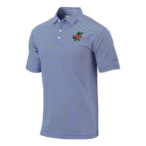 Florida Gators Columbia Club Invite Striped Vintage Logo Polo XLarge Azul