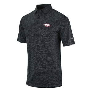 Arkansas Razorbacks Columbia Women's Heading Out Polo XLarge Black