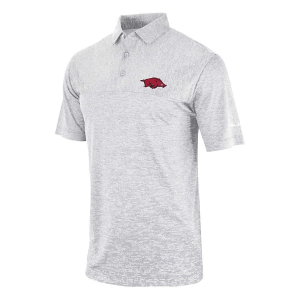 Arkansas Razorbacks Columbia Women's Heading Out Polo 2XLarge Cool Grey