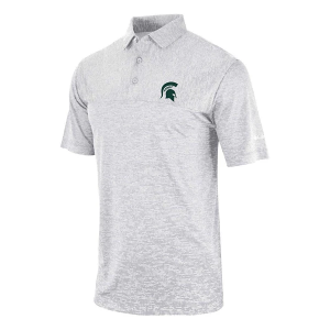 Michigan State Spartans Columbia Heading Out Polo Medium Cool Grey