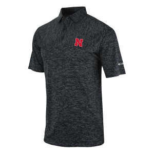 Nebraska Cornhuskers Columbia Heading Out Polo Medium Black