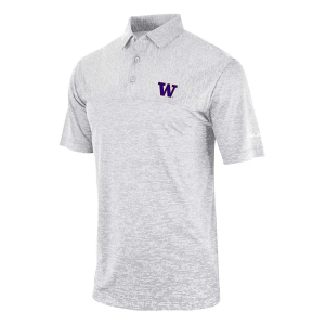 Washington Huskies Columbia Heading Out Polo Large Cool Grey
