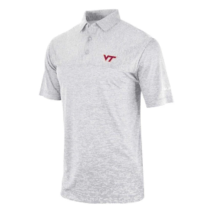 Virginia Tech Hokies Columbia Heading Out Polo Medium Cool Grey
