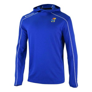 Kansas Jayhawks Columbia Shotgun T-Shirt Medium Azul