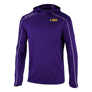 LSU Tigers Columbia Shotgun T-Shirt Small Purple