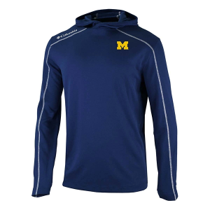 Michigan Wolverines Columbia Shotgun T-Shirt Small Collegiate Navy