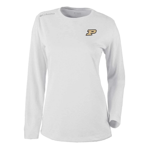 Purdue Boilermakers Columbia Women's Shotgun T-Shirt Small White