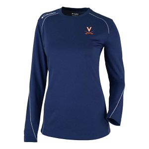 Virginia Cavaliers Columbia Women's Shotgun T-Shirt 2XLarge Collegiate Navy