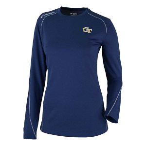 Georgia Tech Yellow Jackets Columbia Women's Shotgun T-Shirt XLarge Collegiate Navy